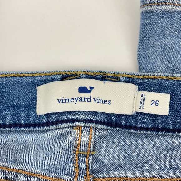 Vineyard Vines Two Tone High Rise Straight Jeans - Picture 2 of 8